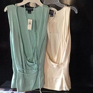 Open Front sleeveless sweaters.